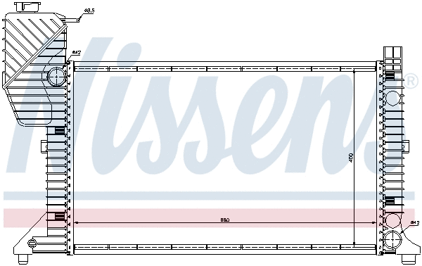Radiator, engine cooling