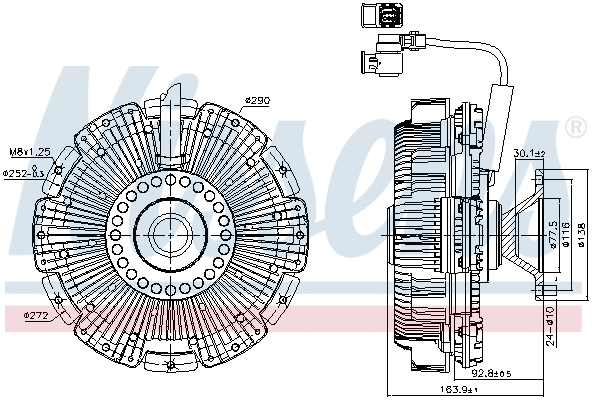 Clutch, radiator fan (86248)