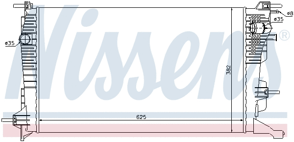 Radiator, engine cooling (637608)