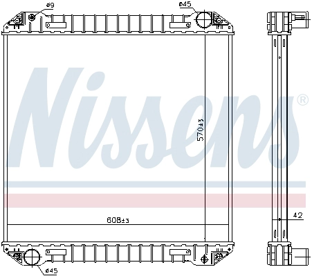 Radiator, engine cooling (623440)