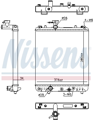 Radiator, engine cooling (698143)