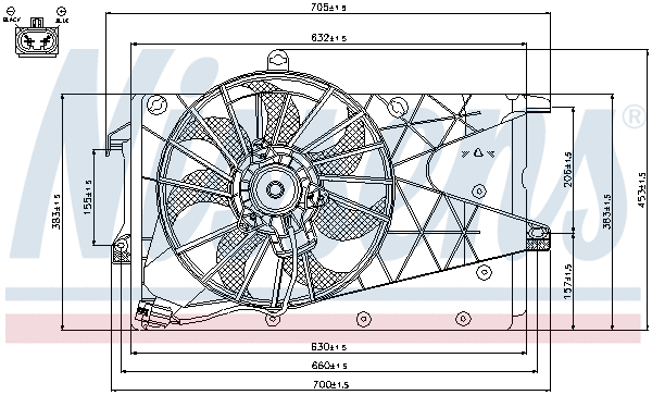 Fan, engine cooling