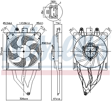 Fan, engine cooling (850066)