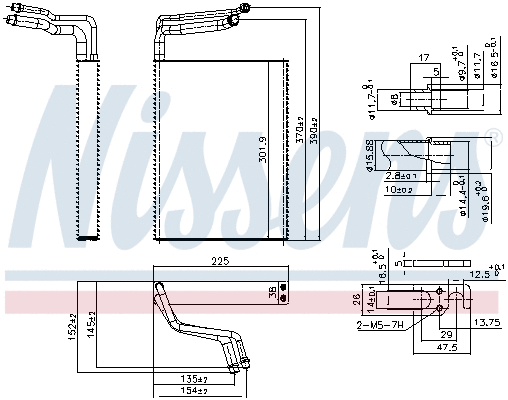 Evaporator, air conditioning