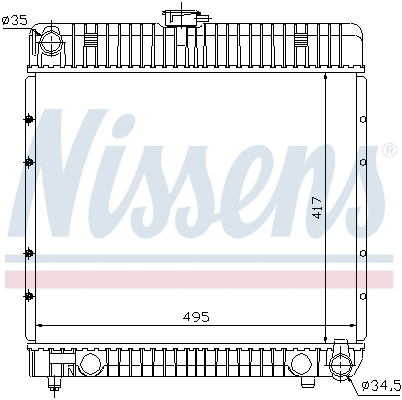 Radiator, engine cooling