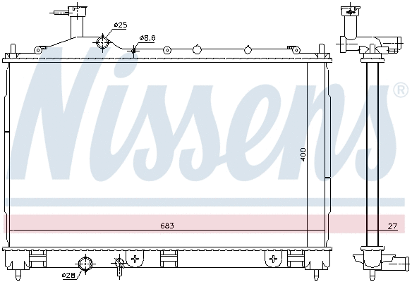 Radiator, engine cooling