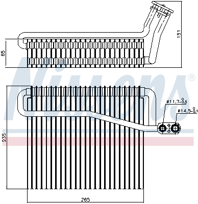 Evaporator, air conditioning
