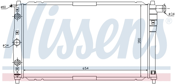 Radiator, engine cooling