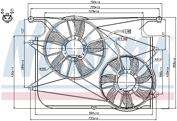 Fan, engine cooling