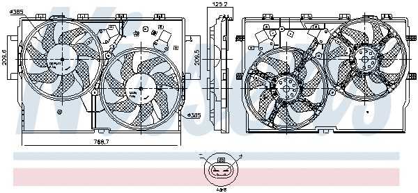 Fan, engine cooling (850003)