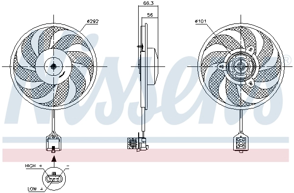 Fan, engine cooling (85596)
