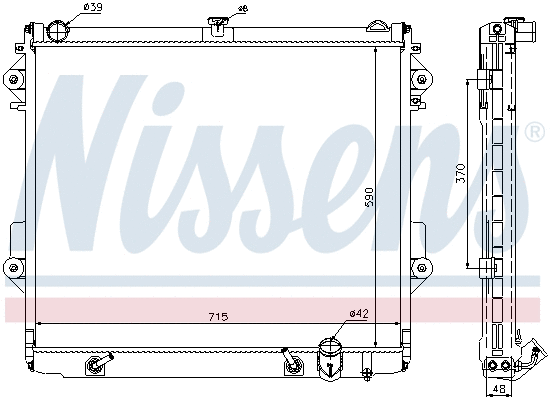 Radiator, engine cooling