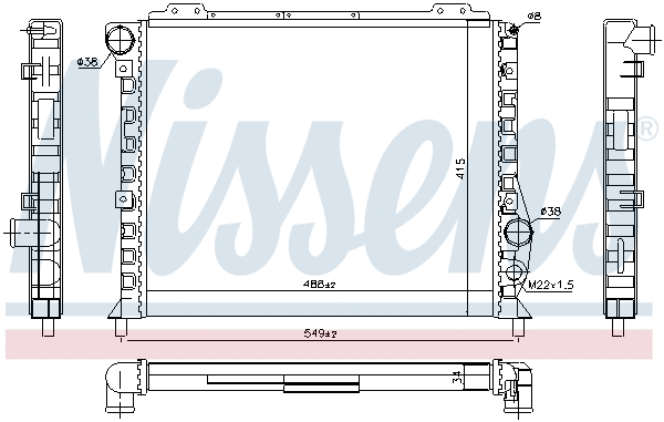 Radiator, engine cooling