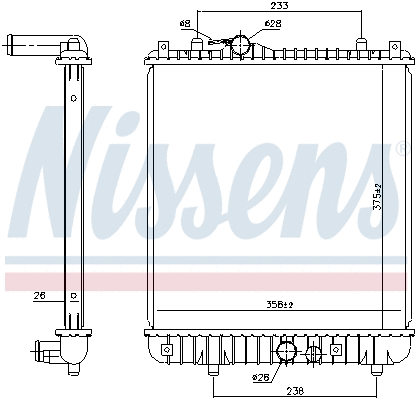 Radiator, engine cooling