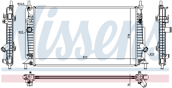 Radiator, engine cooling