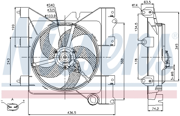 Fan, engine cooling