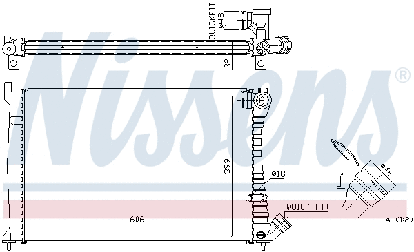 Radiator, engine cooling