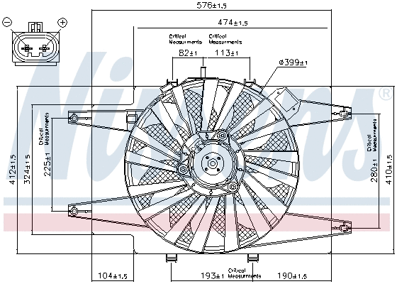 Fan, engine cooling