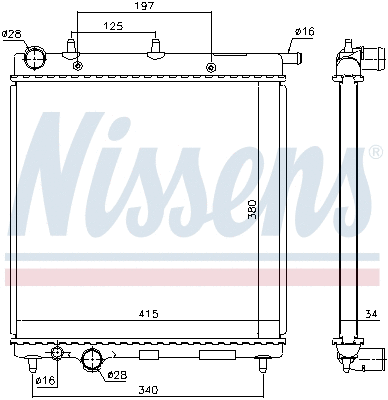 Radiator, engine cooling (693626)