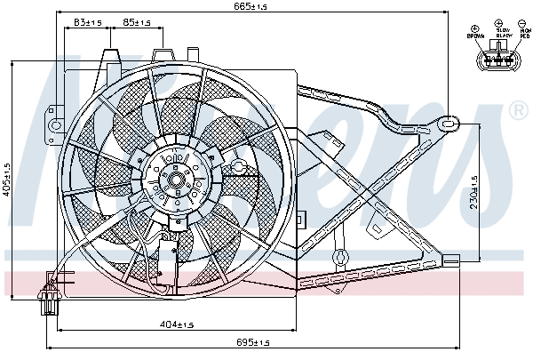 Fan, engine cooling