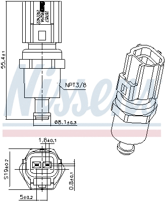 Sensor, coolant temperature