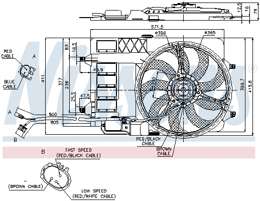 Fan, engine cooling