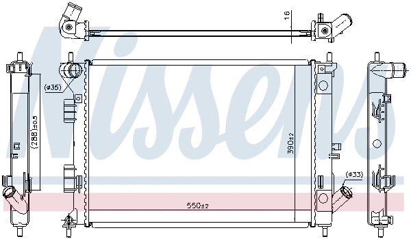 Radiator, engine cooling