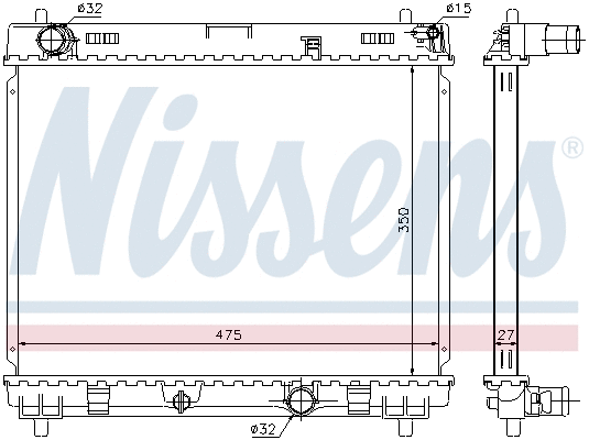 Radiator, engine cooling