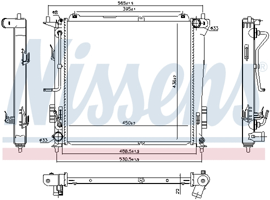 Radiator, engine cooling