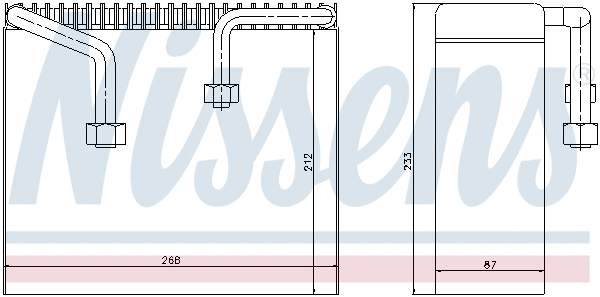 Evaporator, air conditioning (92068)