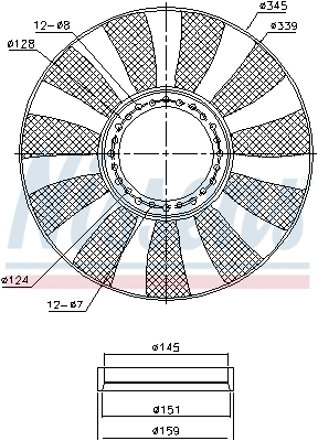 Fan, engine cooling