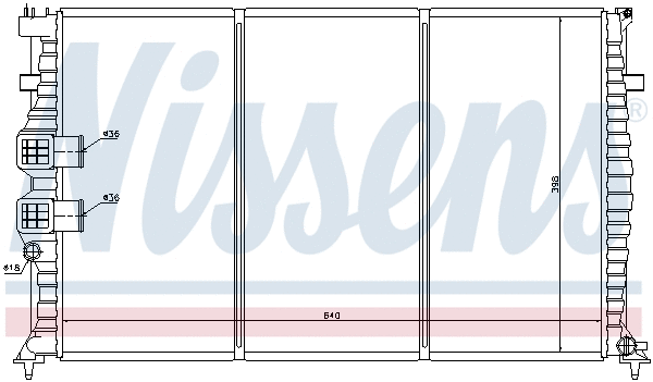 Radiator, engine cooling (696986)