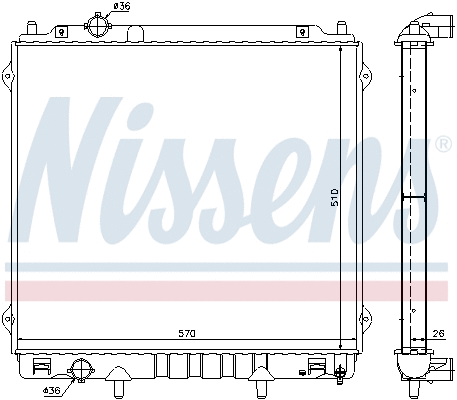 Radiator, engine cooling