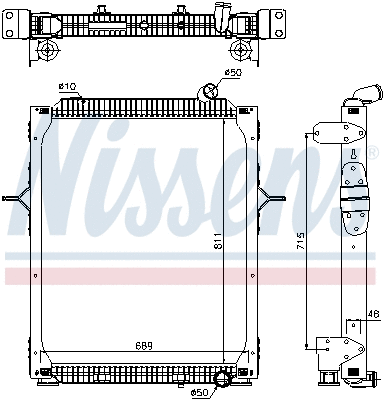 Radiator, engine cooling (67206)