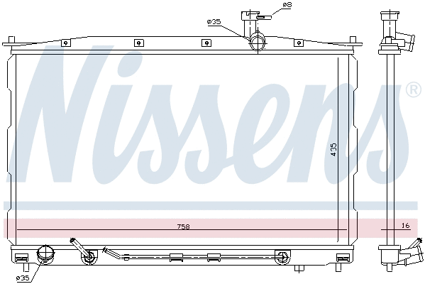 Radiator, engine cooling