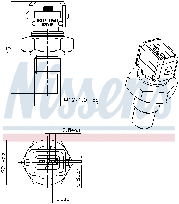Sensor, coolant temperature
