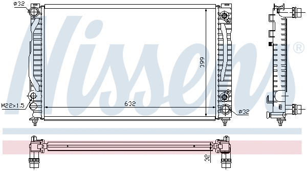 Radiator, engine cooling