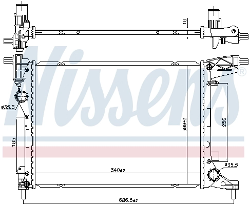 Radiator, engine cooling