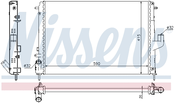 Radiator, engine cooling