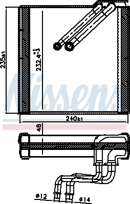 Evaporator, air conditioning