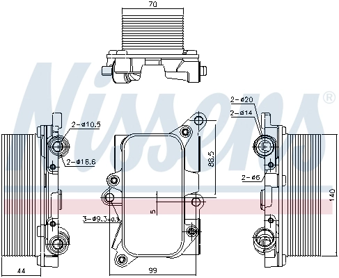 Oil Cooler, automatic transmission