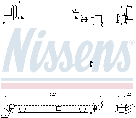 Radiator, engine cooling