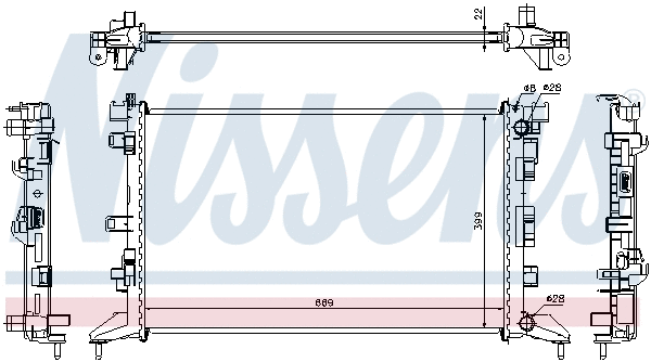 Radiator, engine cooling (637602)