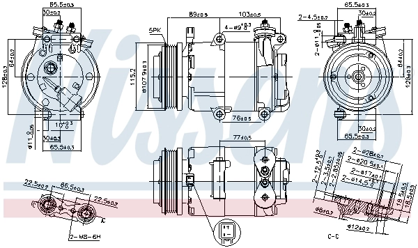 Compressor, air conditioning (89383)