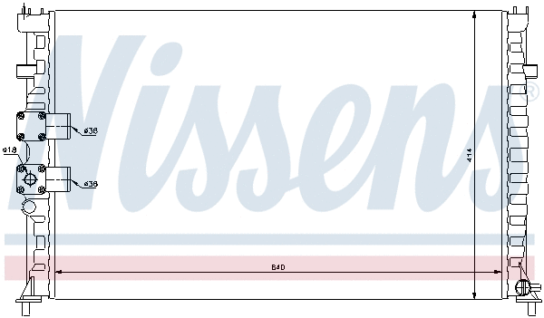 Radiator, engine cooling (696320)