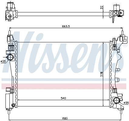 Radiator, engine cooling (690925)