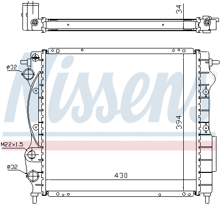 Radiator, engine cooling