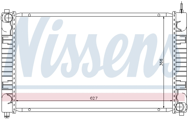 Radiator, engine cooling (62634)