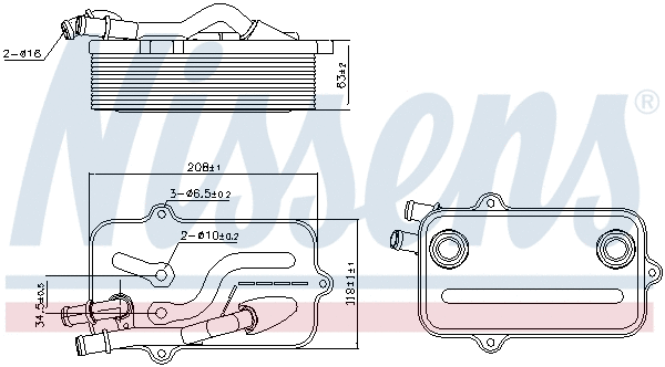 Oil Cooler, automatic transmission