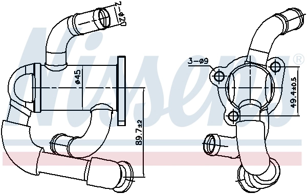 Cooler, exhaust gas recirculation (989433)